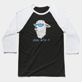 Deal With It Alpaca Baseball T-Shirt